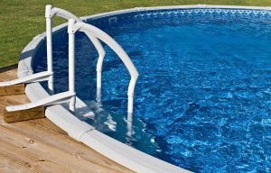 Pool with white rails in Birmingham, AL