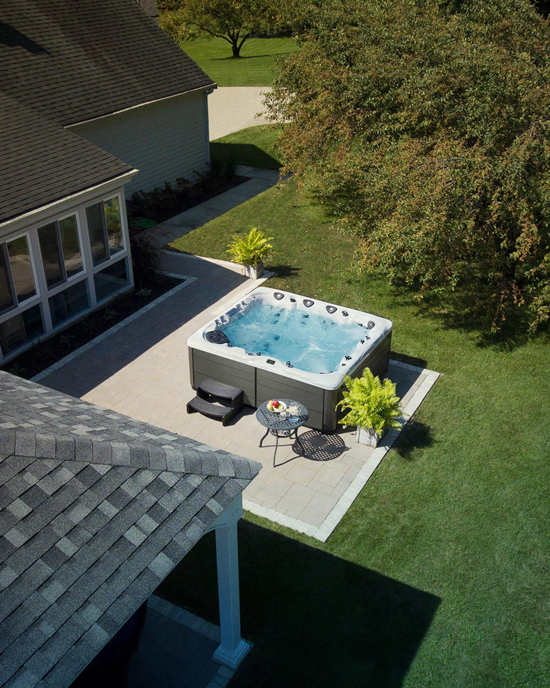 hot tub and house