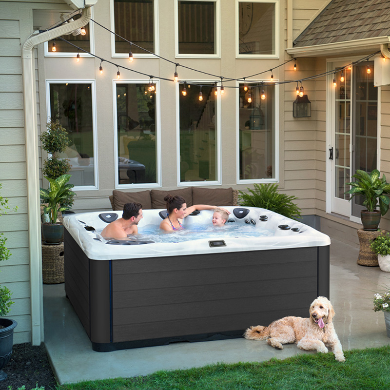 couple in hot tub