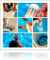 Pool cleaning tools graphic